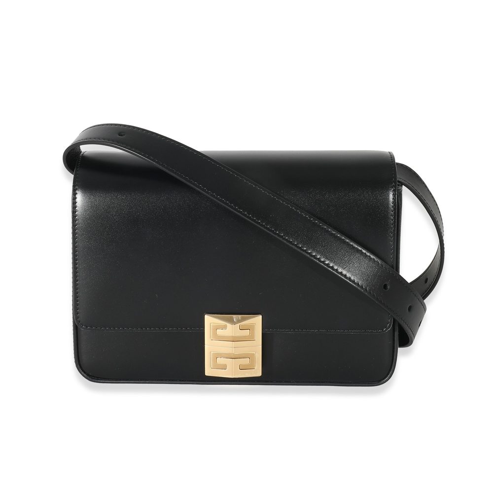 Givenchy Black Calf Leather Medium 4G Bag